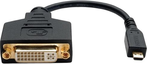 Tripp Lite by Eaton P132-06N-MICRO 6in Micro HDMI Type D Male to DVI-D Female Adapter Cable, 1080p HDTV, Tablet Phone Monitor Compatible, Cloud Care Pre-Configured Bundle Eligible (10 Pack) in Saudi Arabia