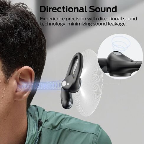 Monster Open Ear AC336 Headphones, Bluetooth 6.0 Wireless Earbuds with Stereo Sound, ENC Clear Call, 21H Playtime, Type-C Charging, Touch Control, IPX6 Waterproof Open Ear Earbuds for Sports Outdoor in Saudi Arabia