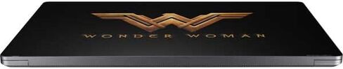 Skinit Laptop Decal Skin Compatible with Universal Laptop 14in (11.4 x 8.2in) - Officially Licensed Warner Bros Wonder Woman Gold Logo Design in Saudi Arabia