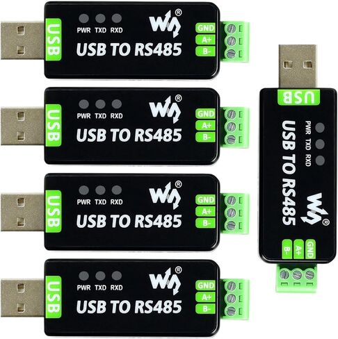 Waveshare 5pcs USB الصناعي إلى محول RS485 مع دوائر الحماية المضمنة FT232RL و SP485EEN لمعدات التحكم الصناعية و/أو التطبيقات in Saudi Arabia