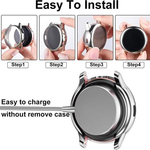 Compatible for TOOBUR DR06 Smart Watch Case, Lamshaw Soft All Around TPU Case with Screen Protector with Silicone Dust Plug Compatible with TOOBUR DR06, Fitpolo DR06 Smart Watch (Clear+Clear) in Saudi Arabia