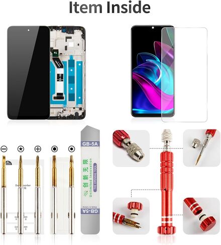 لشاشة Moto G Power 2024 لـ Motorola Moto G Power 5G 2024 شاشة LCD لـ Moto G Power 2024 Digitizer Touch Screen Assolbly مع Frame XT2415 XT2415-1 XT2415V XT2415-5 Black in Kuwait