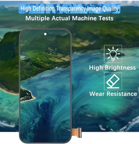 شاشة العرض لـ Google Pixel 9 OLED G2YBB GUR25 G1B60 LCD Screen Resembly Kit مع إطار (بصمة الدعم) in Kuwait