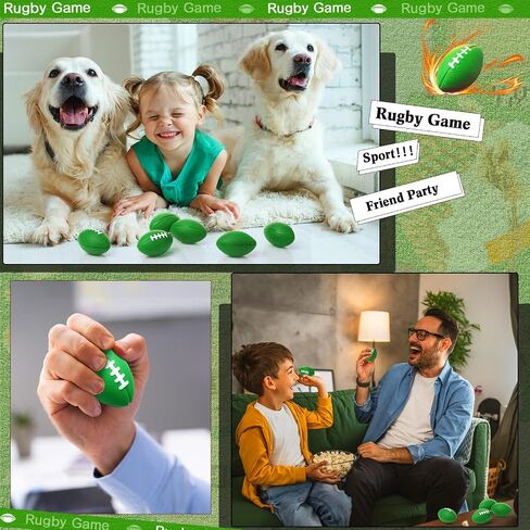 50 Pieces Football Stress Ball, Mini Foam Sports Ball, Foam Sports Ball for School Carnival Reward, Party Bag Gift Fillers in Kuwait