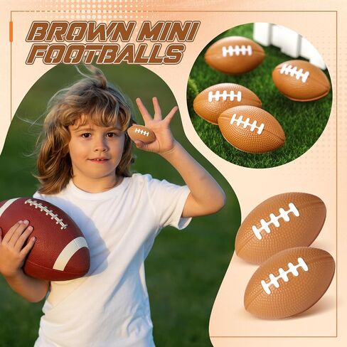 50 Pieces Football Stress Ball, Mini Foam Sports Ball, Foam Sports Ball for School Carnival Reward, Party Bag Gift Fillers in Saudi Arabia
