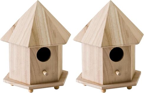 Plaid Enterprises, Inc. Plaid Wood Surface Crafting Birdhouse, Gazebo,Brown in Saudi Arabia