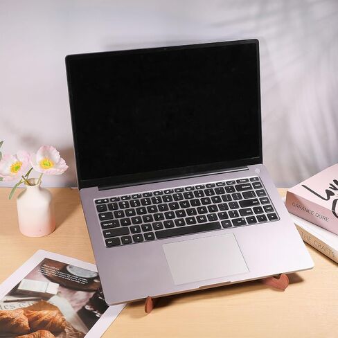 FREEBLOSS Wood Laptop Stand Detachable Computer Stand for Desk Vertical Laptop Holder Computer Riser Wooden Desk Accessories Suitable for 13.3"~16" Laptops in Saudi Arabia