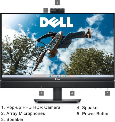Dell Optiplex All-in-One Touch Screen Desktop, 24" FHD Low Blue Light Display, Intel i7-13700(16 Core 24 Thread) 32GB RAM, 1TB PCIe SSD, SD-Reader, Win 11 Pro (Renewed) in Saudi Arabia