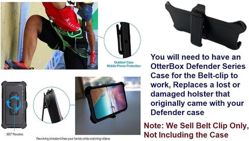 [2 حزمة] حزام مقطع الحافظة متوافق مع Otterbox Defender Case iPhone 14 [6.1 '] in Kuwait