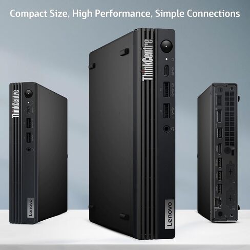 Lenovo ThinkCentre M70Q Tiny Desktop - Intel Core I5 ​​10th Gen ، 16GB DDR4 RAM ، 256GB NVME SSD ، تم إنشاؤه في WiFi ، Windows 11 Pro ، يدعم إعداد Triple Monitor ، Progact Business Mini PC - (متجدد) in Saudi Arabia