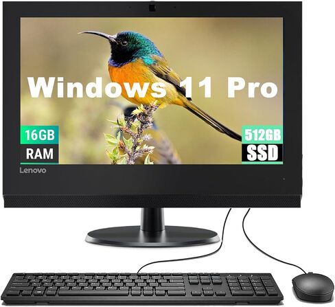 Lenovo ThinkCentre All in One V310Z Desktop PC ، V310Z AIO Computer ، Intel Core 7th Gen ، 16GB RAM ، 512GB SSD ، RGB Keyboard ، Windows 11 Pro (READED) in Kuwait