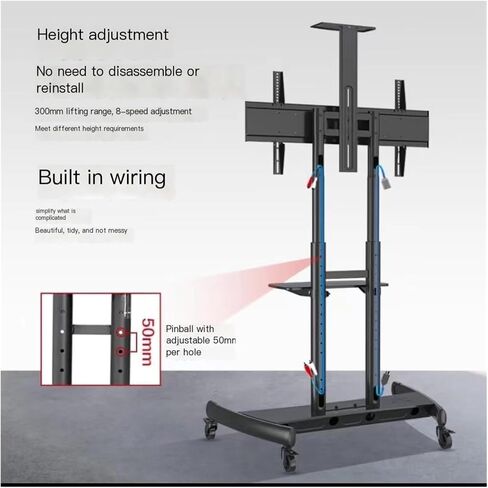 AVA1800-70-1P (55-90 inches) Mobile TV Stand Video conferencing cart Floor in Saudi Arabia