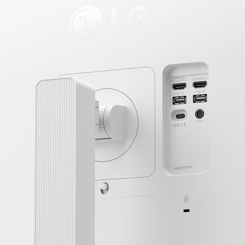LG 27U730SA-W 27 بوصة SMART 4K UHD (3840 × 2160) شاشة الكمبيوتر IPS ، HDR10 ، مكبر صوت مدمج ، مشاركة الشاشة ، Bluetooth ، التحكم عن بُعد ، HDMI ، USB Type-C PD 65W ، الميل/الارتفاع/الدوار/الحامل ، الأبيض in Kuwait