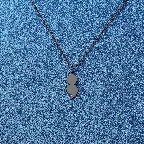 Mental Health Awareness Necklace Semicolon Motivational Pendant Necklace Project Semicolon Jewelry in Saudi Arabia