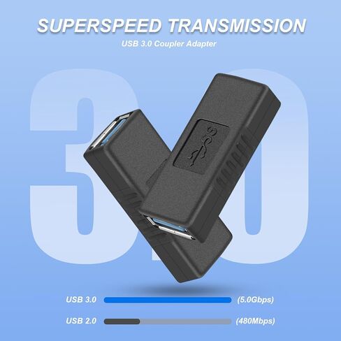 2pcs USB 3.0 النوع A الإناث إلى موصل تغيير الجنسين in Kuwait