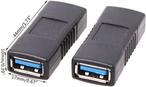 2pcs USB 3.0 النوع A الإناث إلى موصل تغيير الجنسين in Kuwait