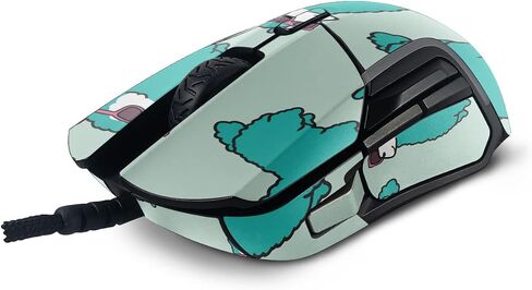MightySkins Skin Compatible with SteelSeries Rival 5 Gaming Mouse - Awesome Alpacas | Protective, Durable, and Unique Vinyl Decal wrap Cover | Easy to Apply and Change Styles | Made in The USA in Saudi Arabia
