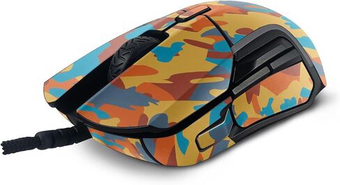 Mayyskins الجلد متوافق مع فولاذية منافسة 5 ألعاب الماوس - Retro Camouflage | غلاف الالتفاف الواقي ، الدائم ، والفريد من نوعه | من السهل تطبيق وتغيير الأنماط | صنع في الولايات المتحدة in Saudi Arabia