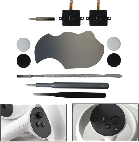 INGQI Joystick Replacement Kit 11-in-1 Repair Kit Left/Right Thumb Sticks Compatible for Oculus Quest 2 Controller in Saudi Arabia