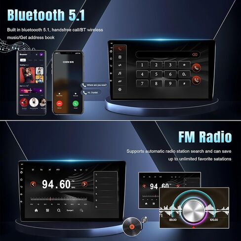 راديو Car Toyota Camry 2006 2007 2008 2008 2010 2011 مع شاشة Carplay Android Auto 9inch لـ Toyota Camry مع Bluetooth FM SWC GPS (النمط 2 مع J.B.L وشاشة كبيرة) in Kuwait