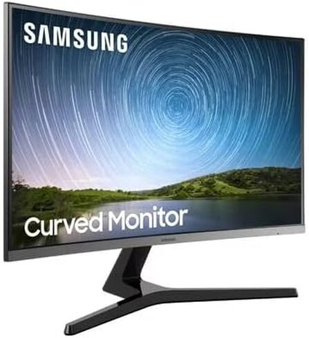 Samsung 32 "Class 1500R FHD Curved Monter ، 75Hz ، 4MS ، Ultra-Slim ، AMD FreeSync ، 3 sway-sway bote simplay ، HDMI ، Black ، with MTC HDMI Cable ، LC32R500 in Saudi Arabia
