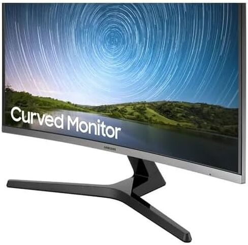 Samsung 32 "Class 1500R FHD Curved Monter ، 75Hz ، 4MS ، Ultra-Slim ، AMD FreeSync ، 3 sway-sway bote simplay ، HDMI ، Black ، with MTC HDMI Cable ، LC32R500 in Saudi Arabia
