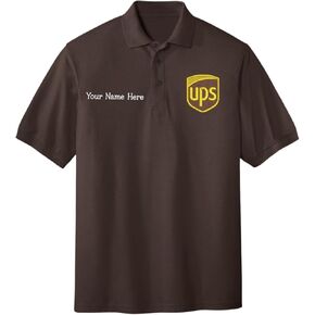 سويت شيرت بغطاء رأس مطرز من ALLNTRENDS UPS United Parcel Service (2XL، بني) in Kuwait