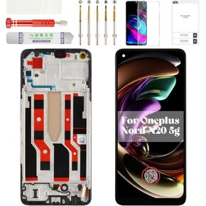 TFT for OnePlus Nord N20 5g Screen Replacement for OnePlus Nord N20 5g LCD Digitizer for OnePlus GN2200 Screen Replacement Touch Display with Frame CPH2459 Black (Without Fingerprint Function) in Kuwait