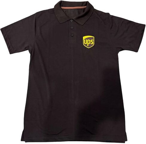 سويت شيرت بغطاء رأس مطرز من ALLNTRENDS UPS United Parcel Service (2XL، بني) in Kuwait