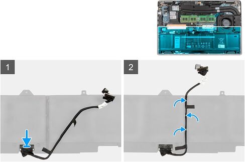 بطارية الكابل TVWVN 0TVWVN 450.0NS02.0001 استبدال Dell Latitude 5521 Precision 3561 مع بطارية 6 خلايا in Saudi Arabia