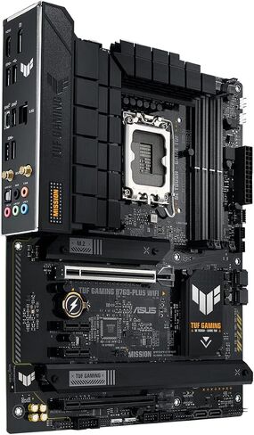 ASUS TUF Gaming B760-PLUS WiFi Intel B760 LGA1700 DDR5 7200 DP HDMI 3X M2 USB3.2 AX WiFi + BT 2.5Gbit LAN up to ATX 128GB ram Support, ASUS 5X TUF Motherboard Protection III in Saudi Arabia