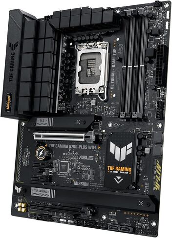 ASUS TUF Gaming B760-PLUS WiFi Intel B760 LGA1700 DDR5 7200 DP HDMI 3X M2 USB3.2 AX WiFi + BT 2.5Gbit LAN up to ATX 128GB ram Support, ASUS 5X TUF Motherboard Protection III in Saudi Arabia
