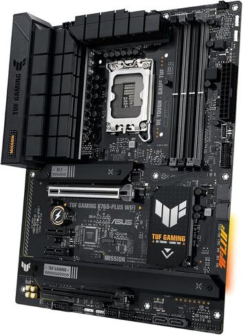 ASUS TUF Gaming B760-PLUS WiFi Intel B760 LGA1700 DDR5 7200 DP HDMI 3X M2 USB3.2 AX WiFi + BT 2.5Gbit LAN up to ATX 128GB ram Support, ASUS 5X TUF Motherboard Protection III in Saudi Arabia