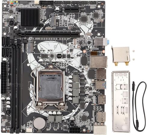 Heayzoki B460M Motherboard ، PC Desktop Mainboard ، قناة DDR4 LGA 1200 2 Gigabit NIC Support HD Multimedia Interface SATA3.0 MAINBOARK in Saudi Arabia