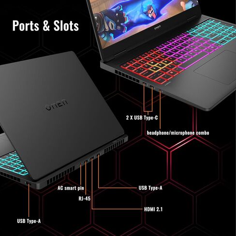 HP Omen MAX 16 RTX 5060 Pro Gaming Laptop, 16" WQXGA 240Hz, AMD Ryzen AI 9 HX 375(Beats Intel i9), NVIDIA RTX 5060, 16GB DDR5 RAM, 1TB SSD, RGB Keyboard, Wi-Fi 7, W11 P, Bundle with PCO Laptop Cooler in Kuwait
