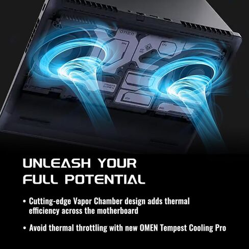 HP Omen MAX 16 RTX 5060 Pro Gaming Laptop, 16" WQXGA 240Hz, AMD Ryzen AI 9 HX 375(Beats Intel i9), NVIDIA RTX 5060, 16GB DDR5 RAM, 1TB SSD, RGB Keyboard, Wi-Fi 7, W11 P, Bundle with PCO Laptop Cooler in Kuwait