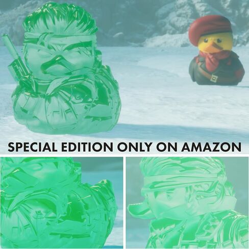 TUBBZ First Edition: Metal Gear Solid - Solid Snake Cosplaying Rubber Duck Vinyl Figure | Official Merchandise of Metal Gear Solid Games, Solid Snake Collectable Figurines, Vinyl Duck with box for décor,gifts in Saudi Arabia
