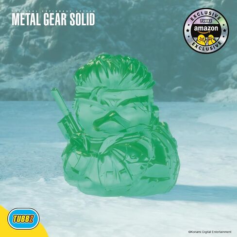 TUBBZ First Edition: Metal Gear Solid - Solid Snake Cosplaying Rubber Duck Vinyl Figure | Official Merchandise of Metal Gear Solid Games, Solid Snake Collectable Figurines, Vinyl Duck with box for décor,gifts in Saudi Arabia