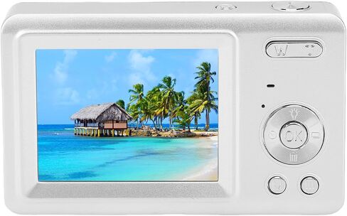 ZOPSC 4K Digital Camera 64MP Auto Focus 16x Zoom anti Shake ، 2.4in كاميرا سفر محمولة للتصوير فوتوغرافي هدية للمبتدئين. 650mAh (الفضة) in Saudi Arabia