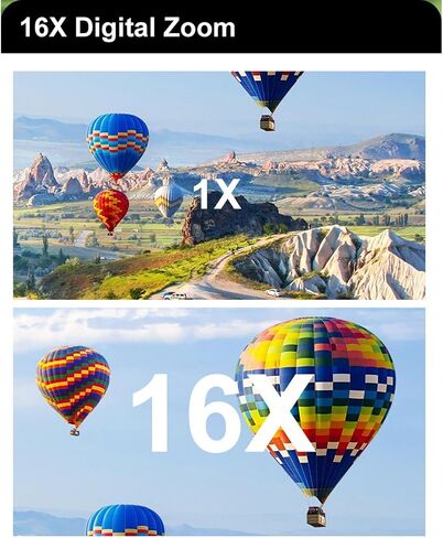 ZOPSC 4K Digital Camera 64MP Auto Focus 16x Zoom anti Shake ، 2.4in كاميرا سفر محمولة للتصوير فوتوغرافي هدية للمبتدئين. 650mAh (الفضة) in Saudi Arabia