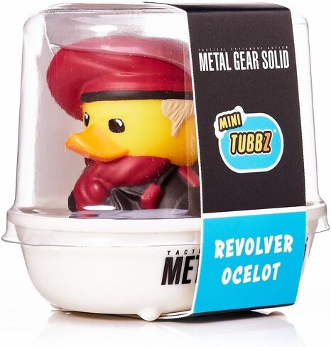 TUBBZ First Edition: Metal Gear Solid - Solid Snake Cosplaying Rubber Duck Vinyl Figure | Official Merchandise of Metal Gear Solid Games, Solid Snake Collectable Figurines, Vinyl Duck with box for décor,gifts in Saudi Arabia