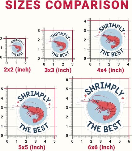 3pcs shrimply أفضل ملصق لطيف تحية الروبيان اللصق هدية المأكولات البحرية طعام المحيط شارات شريرة أفضل ملصقات محبي الروبيان شارات السيارة لأدوات أجهزة الكمبيوتر المحمولة أدوات مربع الهاتف CASE 3 "(S1) in Kuwait