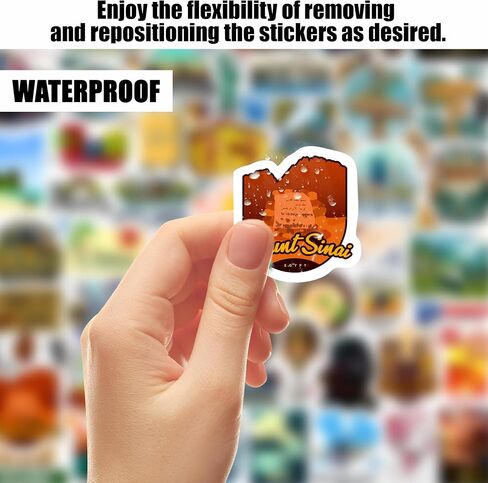 Stickers for Adults Water Bottles Sticker Pack Waterproof Cool Accesory for Laptop, Scrapbooking Decals (Travel) in Kuwait