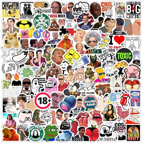 Stickers for Adults Water Bottles Sticker Pack Waterproof Cool Accesory for Laptop, Scrapbooking Decals (Travel) in Kuwait