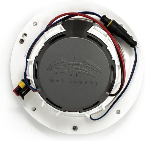 الأصوات الرطبة - اثنين من أزواج Revo 6 -XWW White مغلق XW Grille 6.5 بوصة Marine LED مكبرات صوت محورية in Kuwait