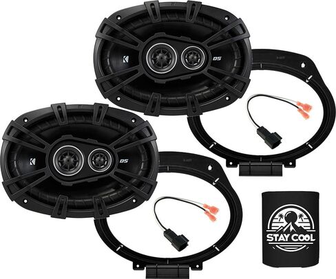 KICKER Speakers 6X9 inch for Chevrolet Camaro 2016-2024 Upgrade Kit - Pair of DS Series with Adapters and Harness, Car Audio Front Door Speaker for Chevy DSC6930, 43DSC69304 in Saudi Arabia
