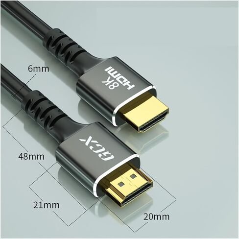 الإصدار الكابل HDMI عالي الدقة 2.1 8K COMPORT COLLECT CABLE CABLE HDMI كبل بيانات الفيديو عالي الوضوح (5 أمتار) in Kuwait
