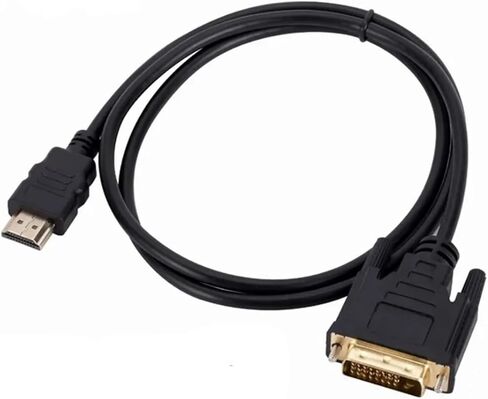 4K HDMI متوافق مع كابل المحول 1080p ثنائية الاتجاه 24+1 DVI -D إلى محول متوافق مع HDMI لمربع تلفزيون HDTV DVD (1M) in Kuwait