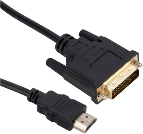 4K HDMI متوافق مع كابل المحول 1080p ثنائية الاتجاه 24+1 DVI -D إلى محول متوافق مع HDMI لمربع تلفزيون HDTV DVD (1M) in Kuwait