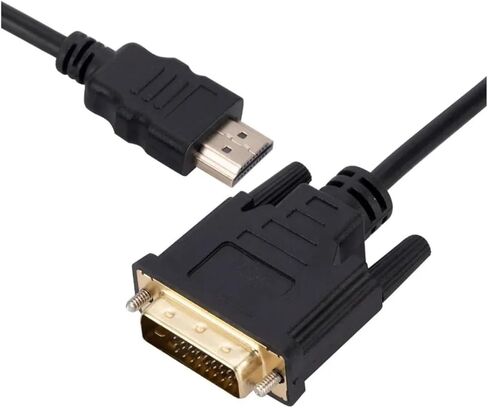 4K HDMI متوافق مع كابل المحول 1080p ثنائية الاتجاه 24+1 DVI -D إلى محول متوافق مع HDMI لمربع تلفزيون HDTV DVD (1M) in Kuwait